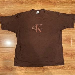 light brown calvin klein tee